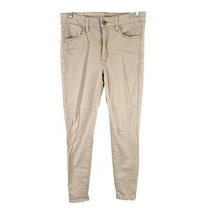 Womens American Eagle Tan Stretch Hi Rise Jegging Cotton Blend Size 6 Short